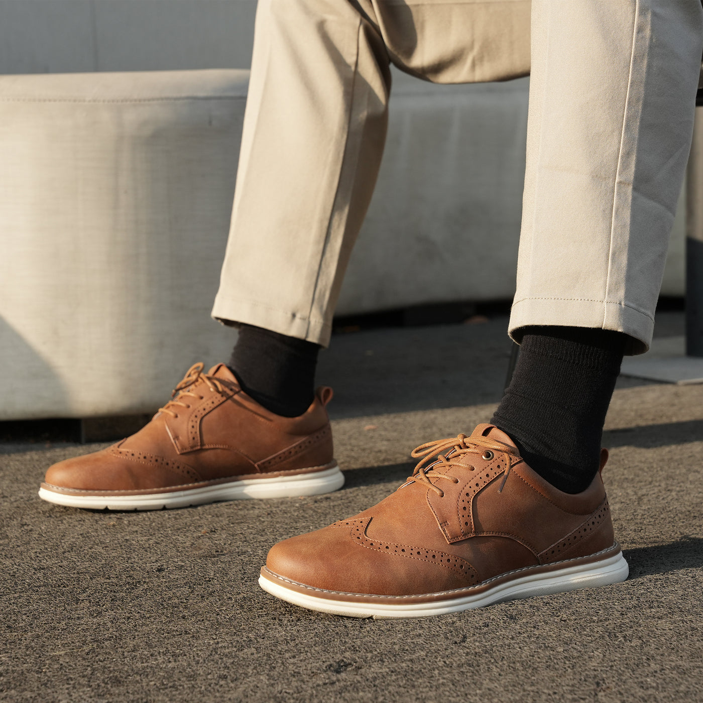 Cityjoy Wingtip Brogue Oxfords