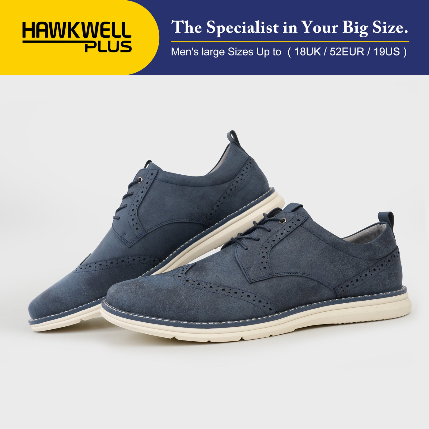 Cityjoy Wingtip Brogue Oxfords