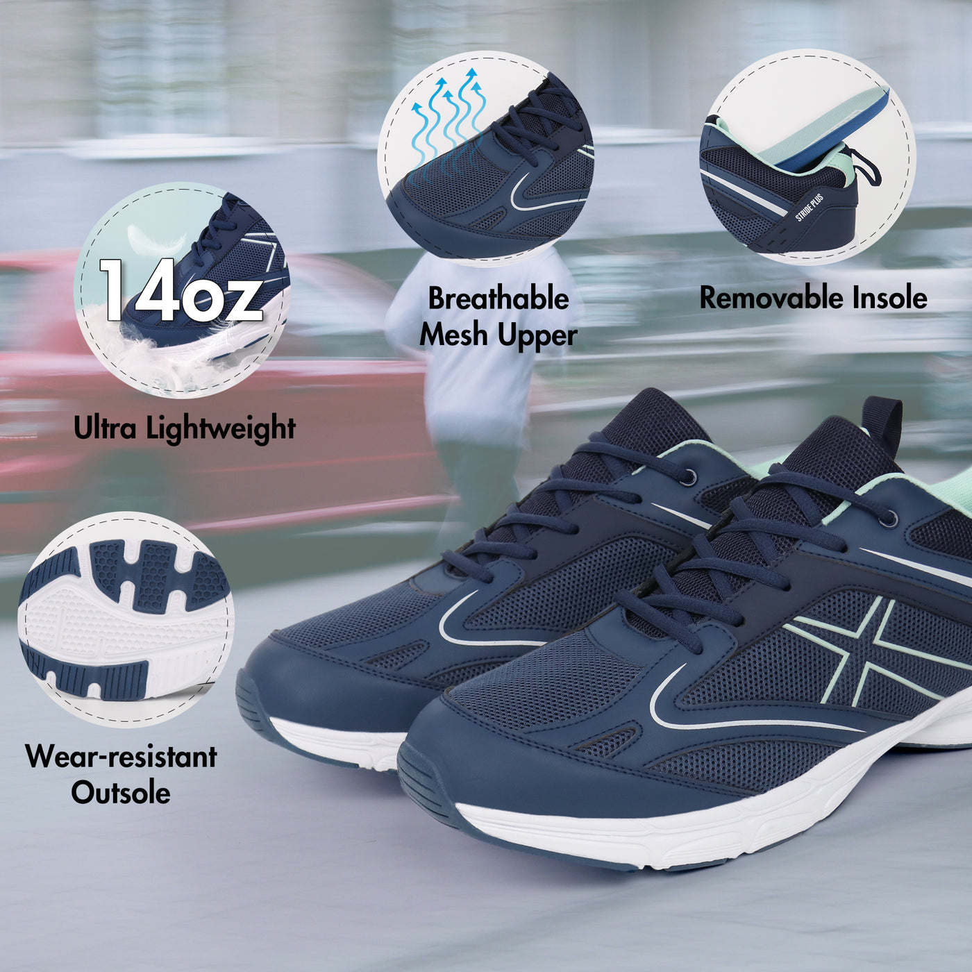 Runova Daily Comfort Walking Sneaker