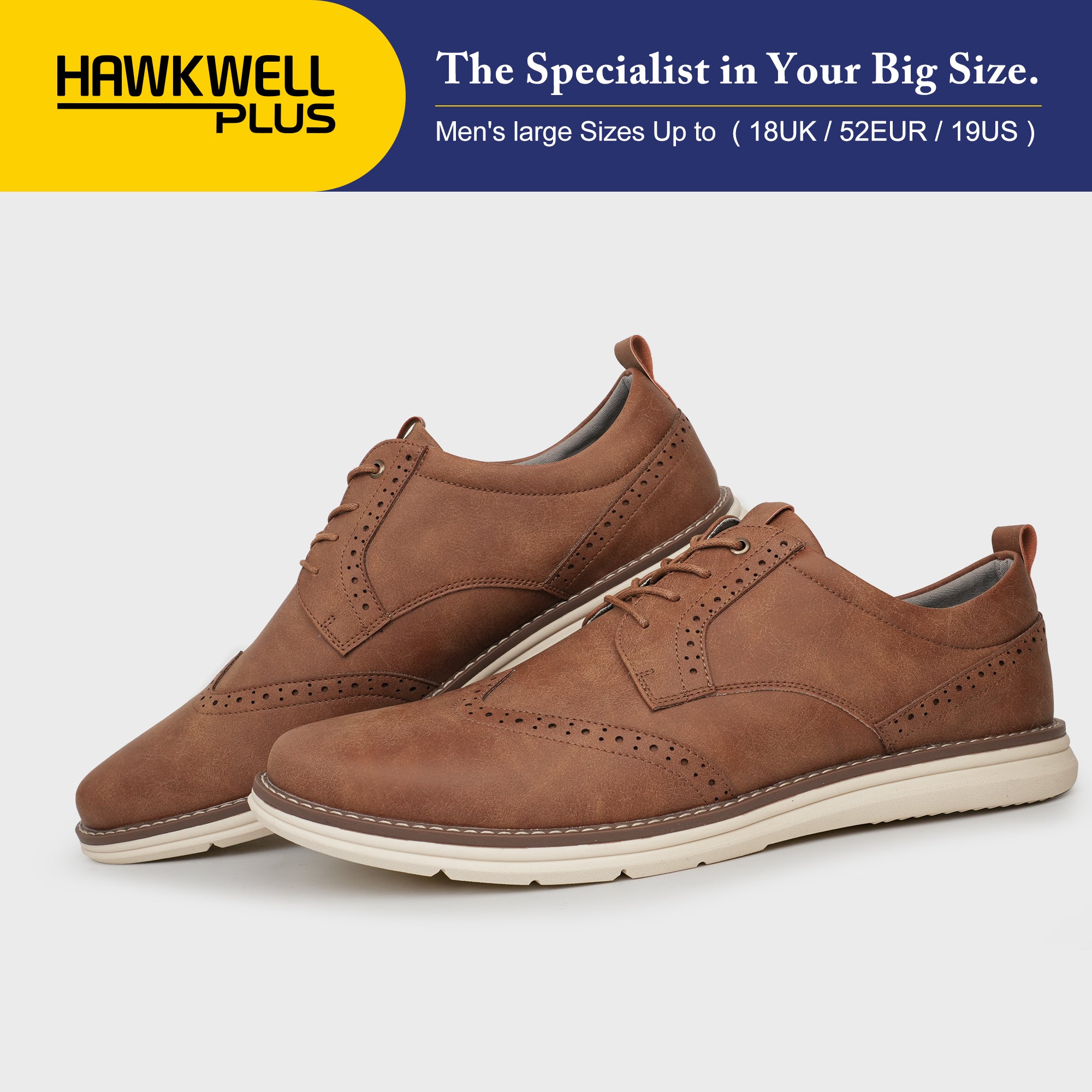 Cityjoy Wingtip Brogue Oxfords