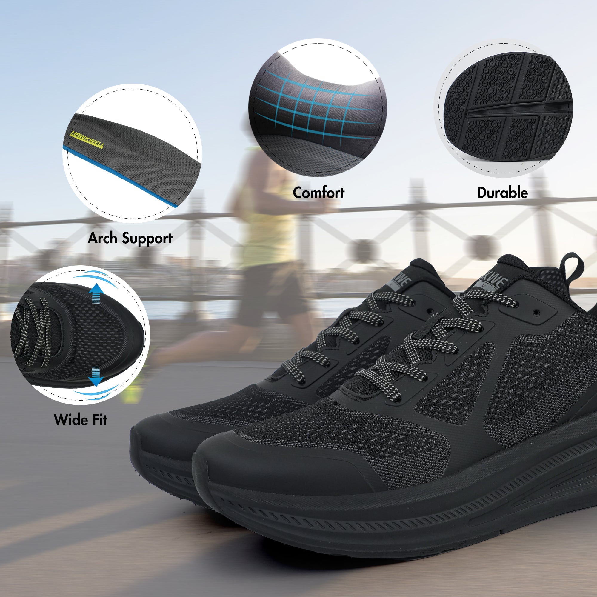 Urbanix Wide Fit Road Running Shoe