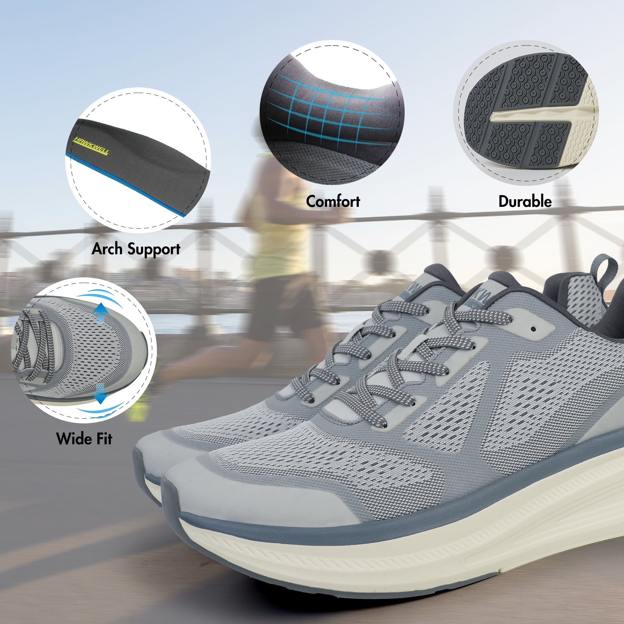 Urbanix Wide Fit Road Running Shoe