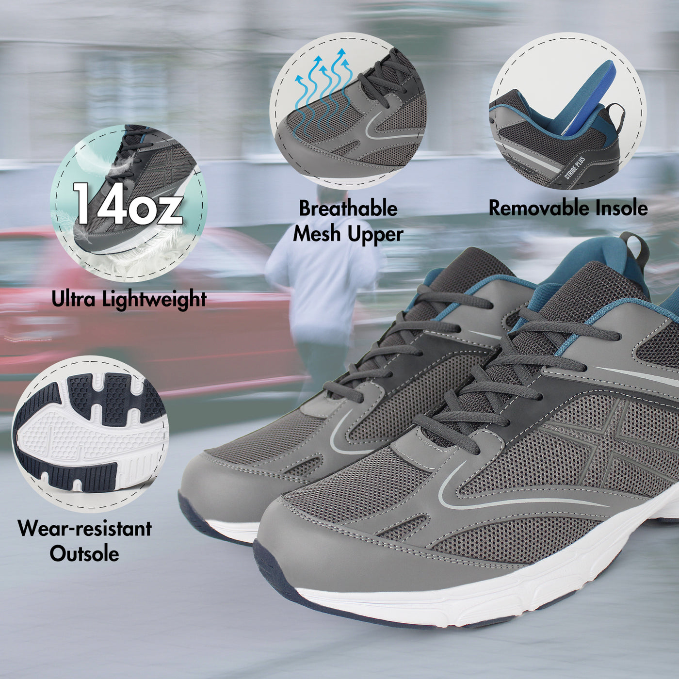 Runova Daily Comfort Walking Sneaker