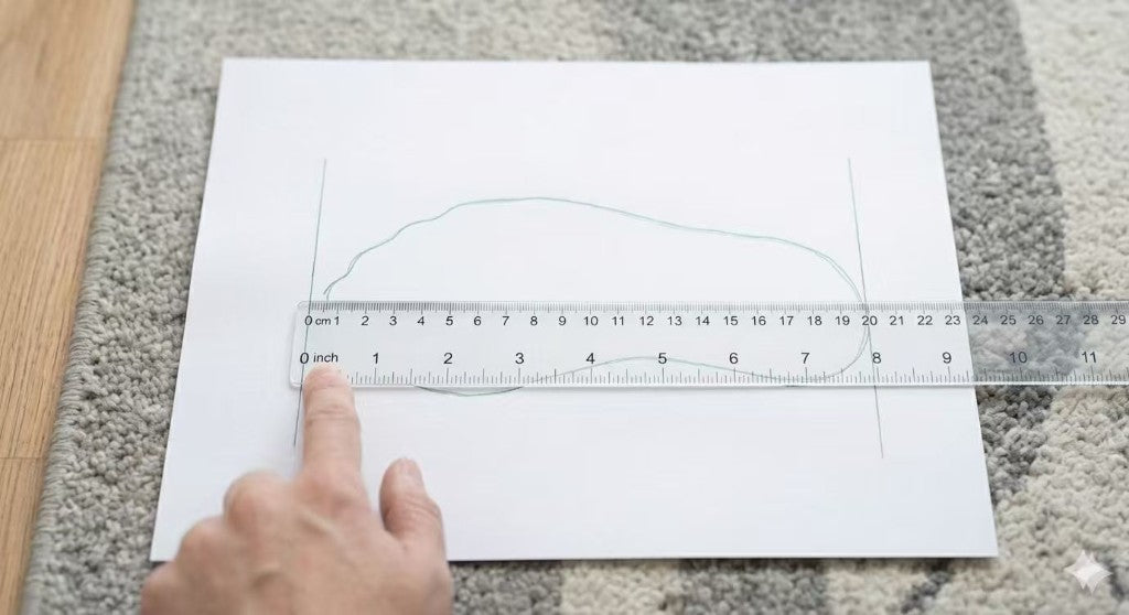 How to measure your foot length
